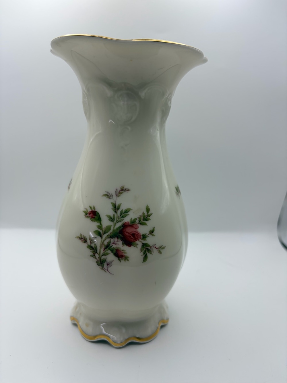 Vintage Retired Rosenthal Moliere ”Moss Rose”Porcelain Vase